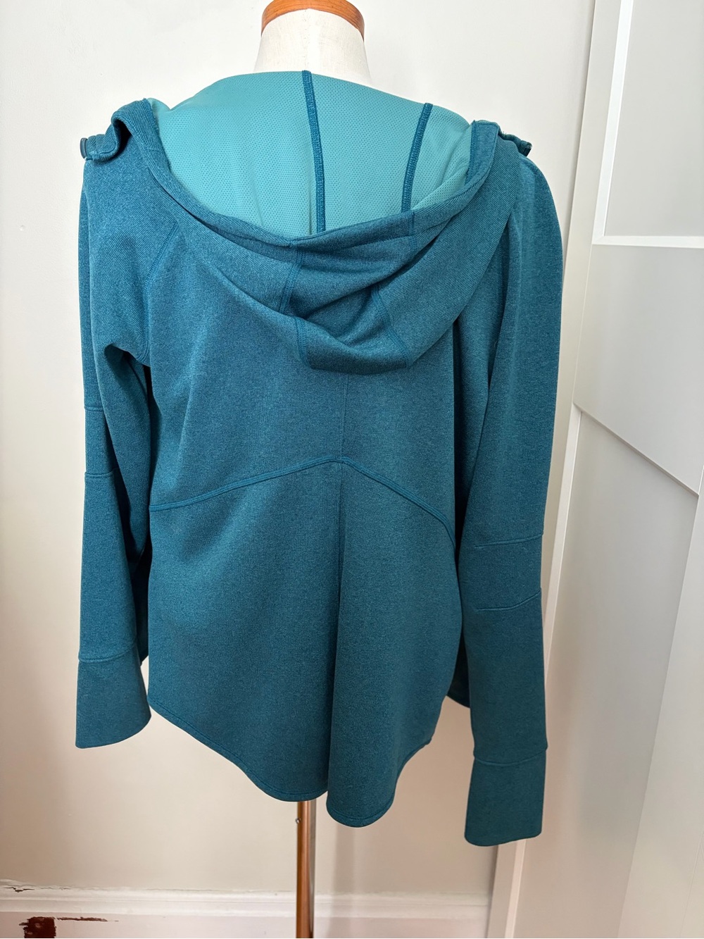 The North Face Women's Zip-Up Hooded Fleece Jacket - Teal Blue - Picture 2 of 2